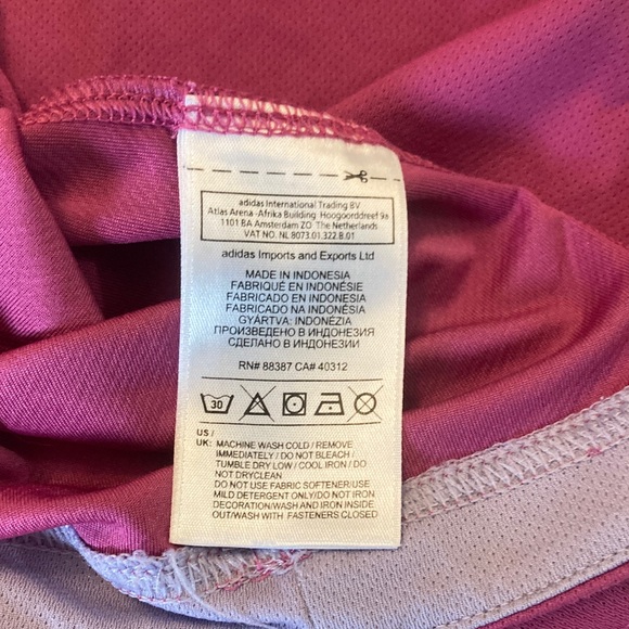 Adidas Magenta Performance Tee - Picture 4 of 4